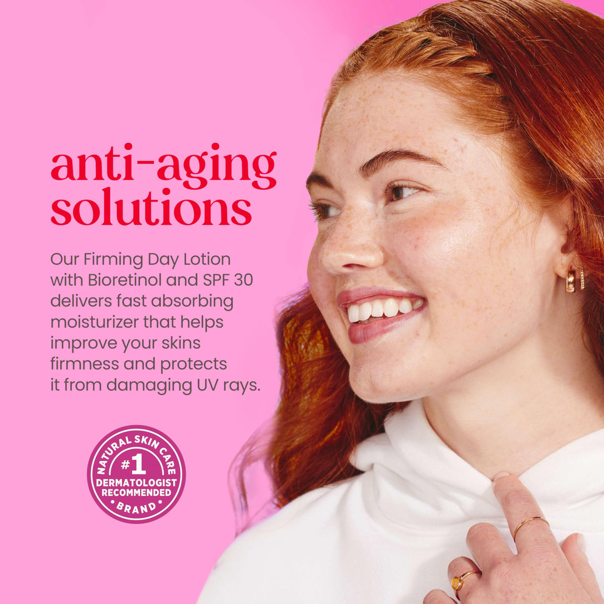 Burt's Bees Renewal SPF 30 Firming Day Lotion texture on hand