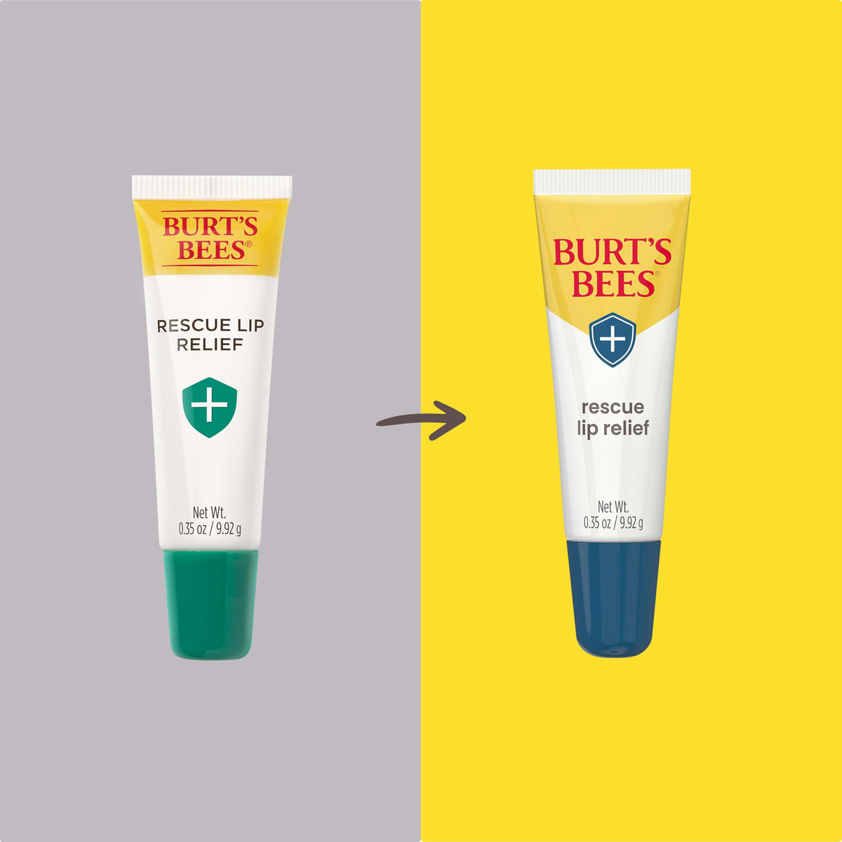 Burt's Bees Rescue Lip Relief tube with shea butter and echinacea