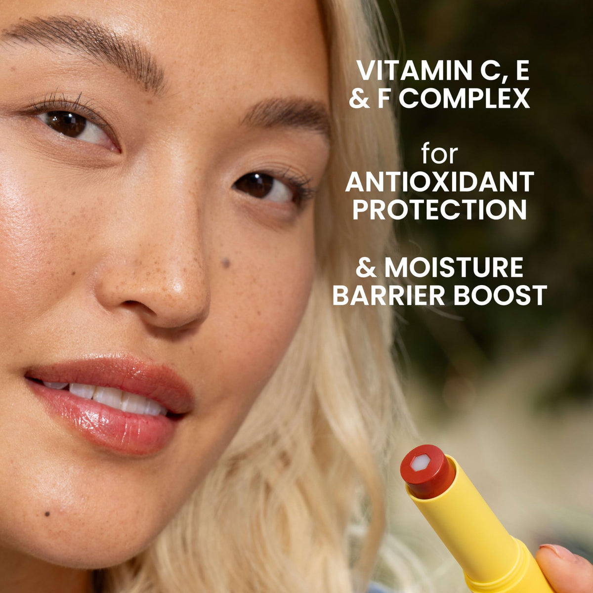 Burt's Bees Rose Knows Tinted support Lip Balm in a purse