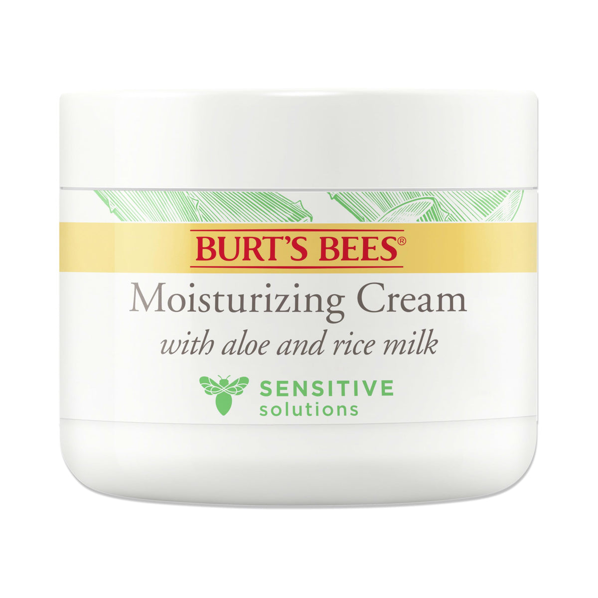 Burt's Bees Sensitive Moisturizing Cream 3 oz front view