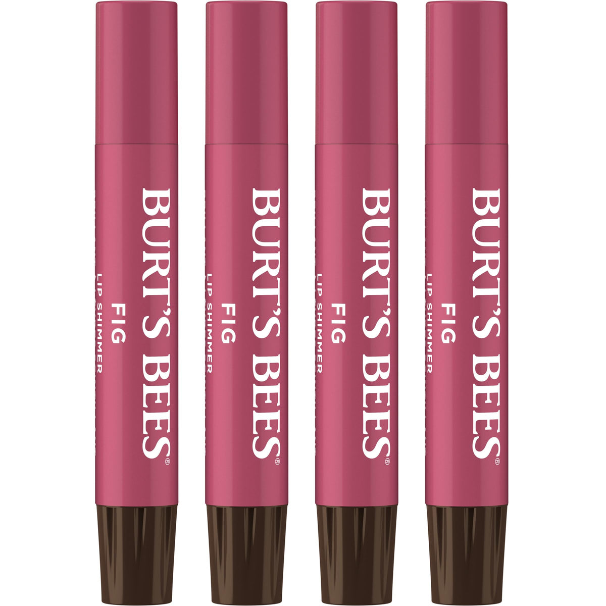 Burt's Bees Shimmer Lip Tint Set 4-Pack Fig front view