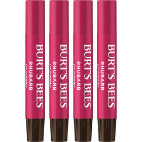 Burt's Bees Shimmer Lip Tint Set front view with four sticks