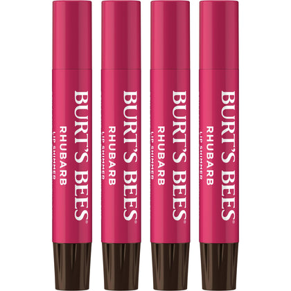 Burt's Bees Shimmer Lip Tint Set front view with four sticks