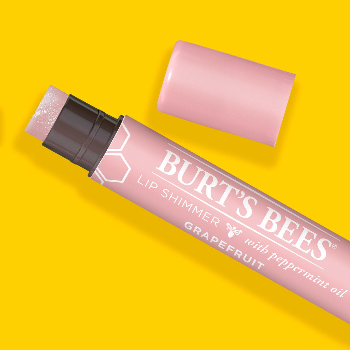 Burt's Bees Shimmer Lip Tint Set in a purse