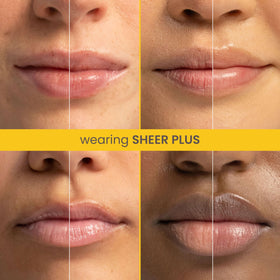 Burt's Bees support Lip Balm Sheer Plus applied on lips