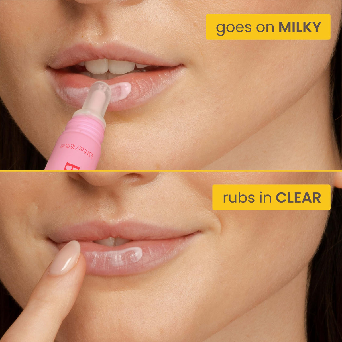 Burt's Bees Sweet Strawberry Lip Milk close-up of applicator