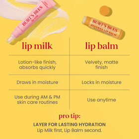 Burt's Bees Sweet Strawberry Lip Milk in a handbag