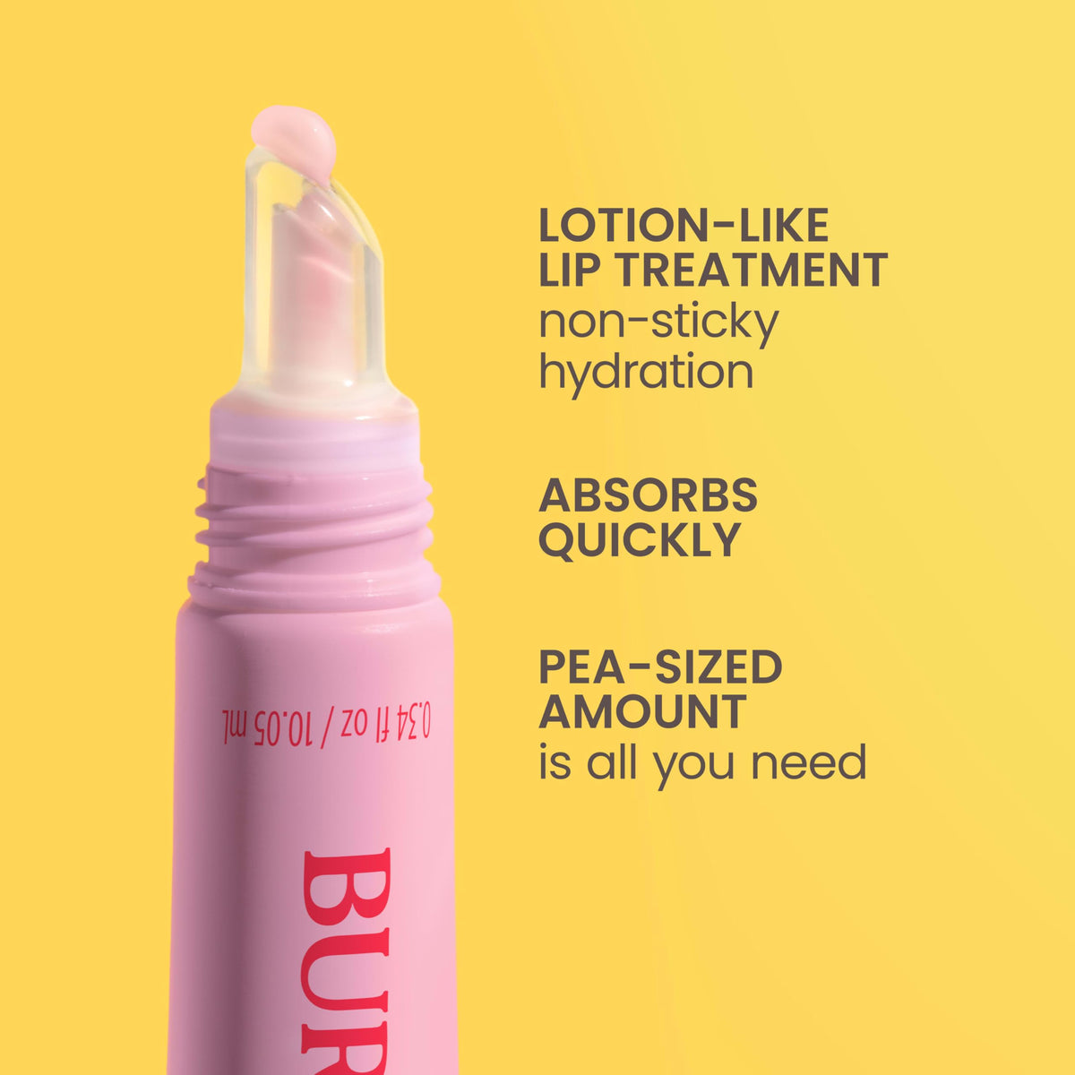 Burt's Bees Sweet Strawberry Lip Milk on a wooden table