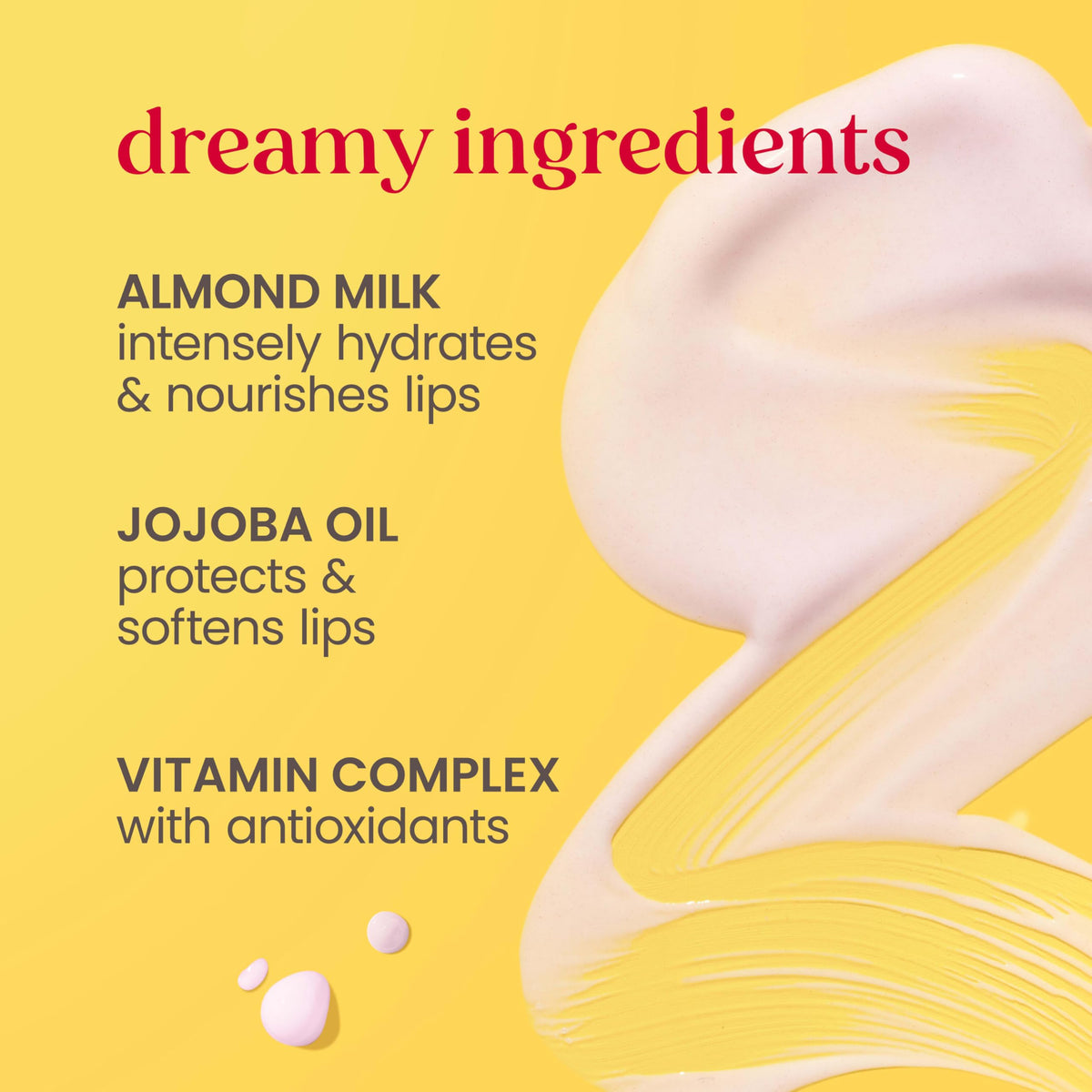Burt's Bees Sweet Strawberry Lip Milk texture on skin