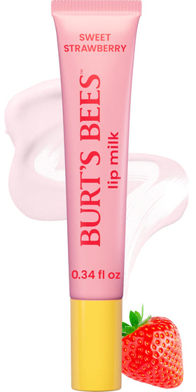 Burt's Bees Sweet Strawberry Lip Milk tube front view