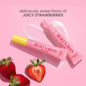 Burt's Bees Sweet Strawberry Lip Milk with natural ingredients