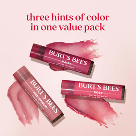 Burt's Bees Tinted Lip Balm in a lifestyle setting