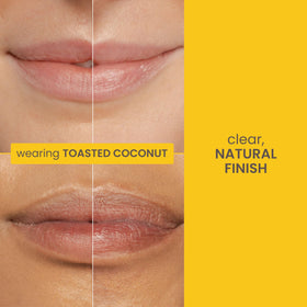 Burt's Bees Toasted Coconut Lip Milk with coconut background