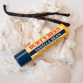Burt's Bees Vanilla Bean Lip Balm with natural ingredients