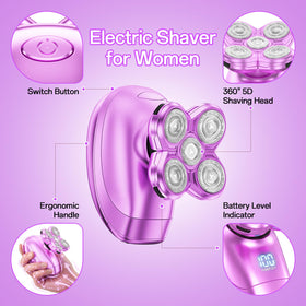 Burtily Electric Razor showing IPX7 waterproof feature