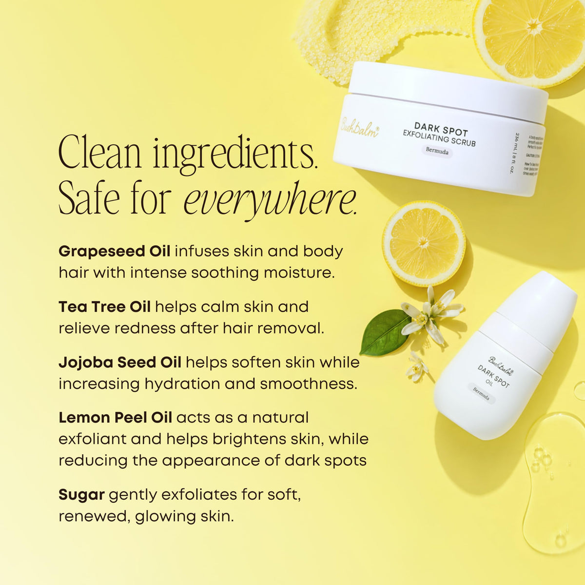 Bushbalm 2-Step Dark Spot Routine packaging