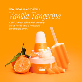 Bushbalm Ingrown Hair Exfoliating Body Scrub Vanilla Tangerine on skin