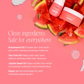 Bushbalm skincare routine with oil and scrub