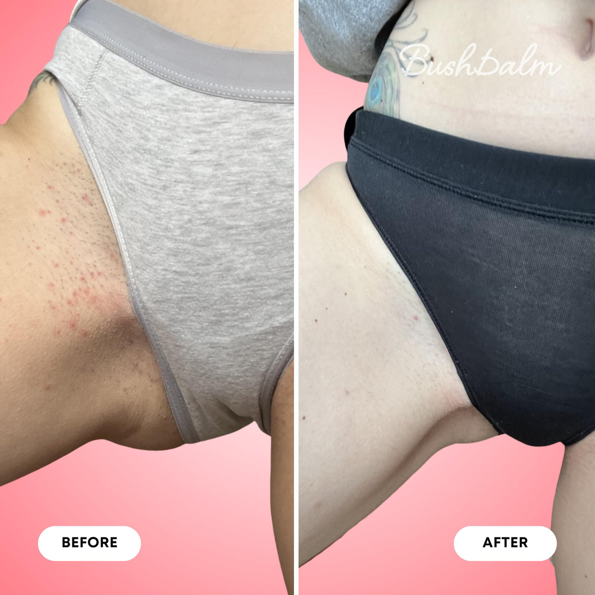 Bushbalm Watermelon Sugar scrub application on skin