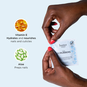 butter LONDON Nail Polish Remover Pads dual-sided texture close-up
