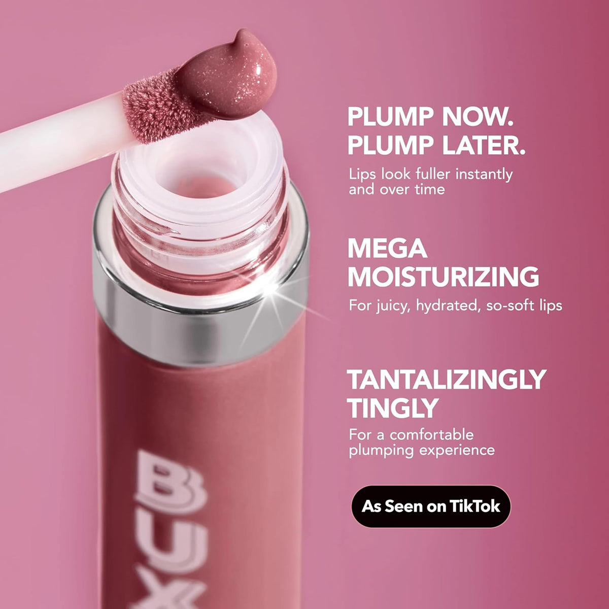 Buxom Full-On Plumping Lip Cream Gloss Kir Royale texture