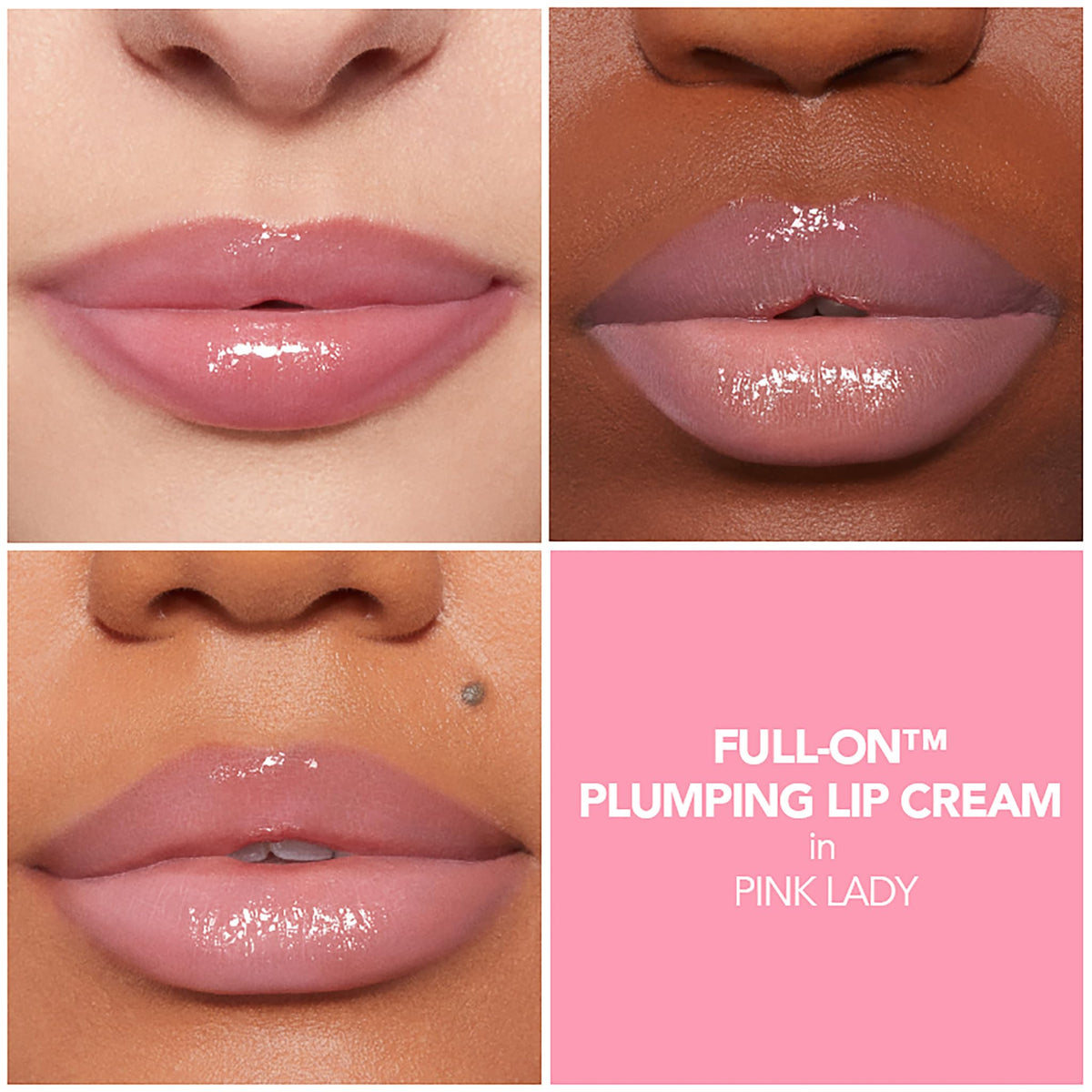 Buxom Full-On Plumping Lip Cream Gloss Pink Lady applicator