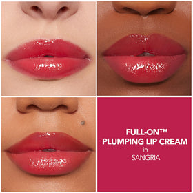 Buxom Full-On Plumping Lip Cream Gloss Sangria applicator close-up