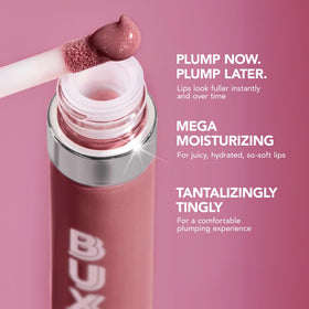 Buxom Full-On Plumping Lip Gloss Lavender Cosmo with other makeup
