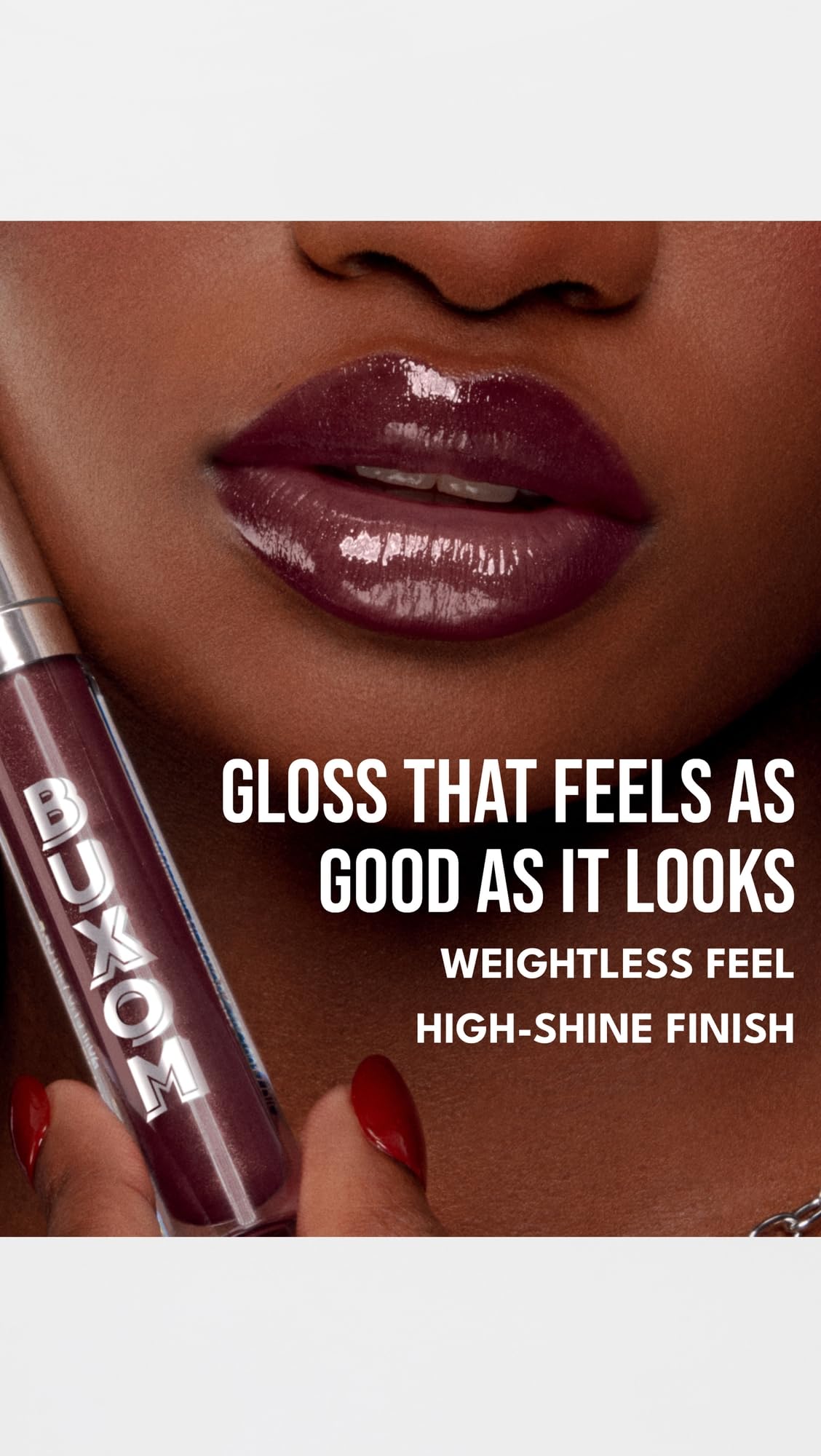 Buxom Full-On Plumping Lip Polish Gloss AH Dolly Deep in beauty setup
