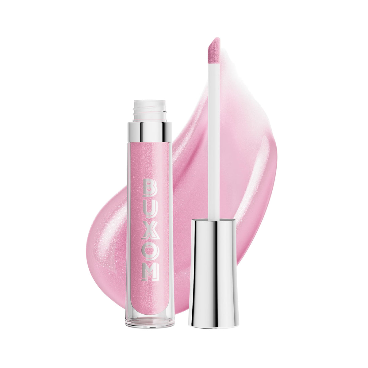 Buxom Full-On Plumping Lip Polish Gloss front view in Baby Pink Mauve