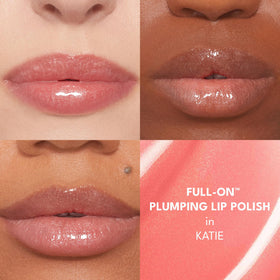 Buxom Full-On Plumping Lip Polish in Katie swatch on skin