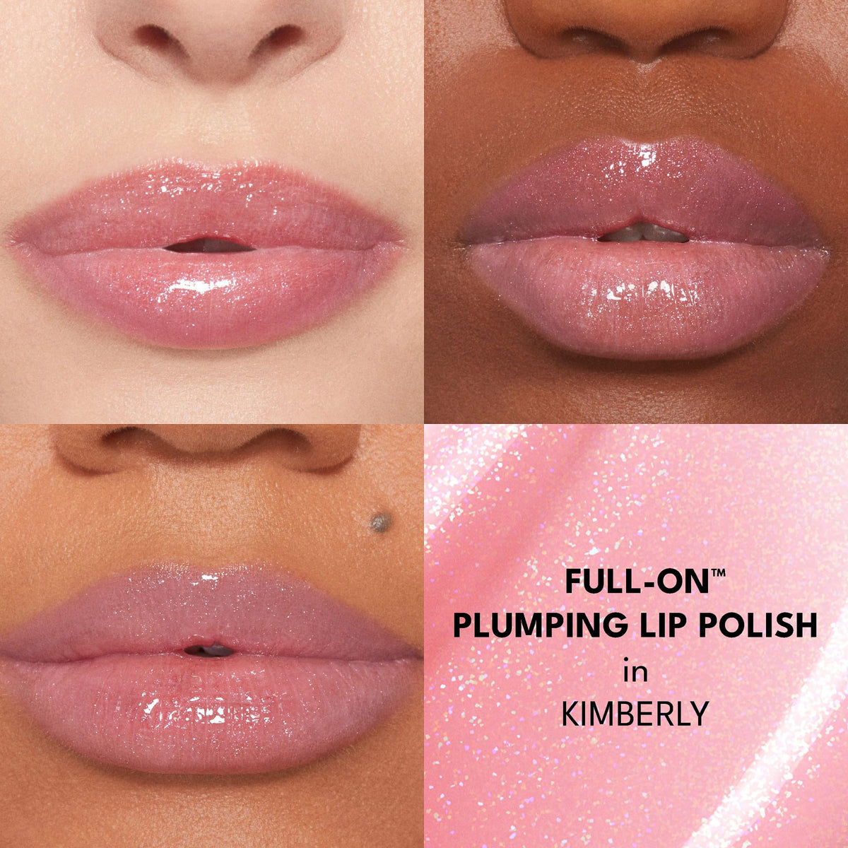 Buxom Full-On Plumping Lip Polish in Kimberly applicator close-up
