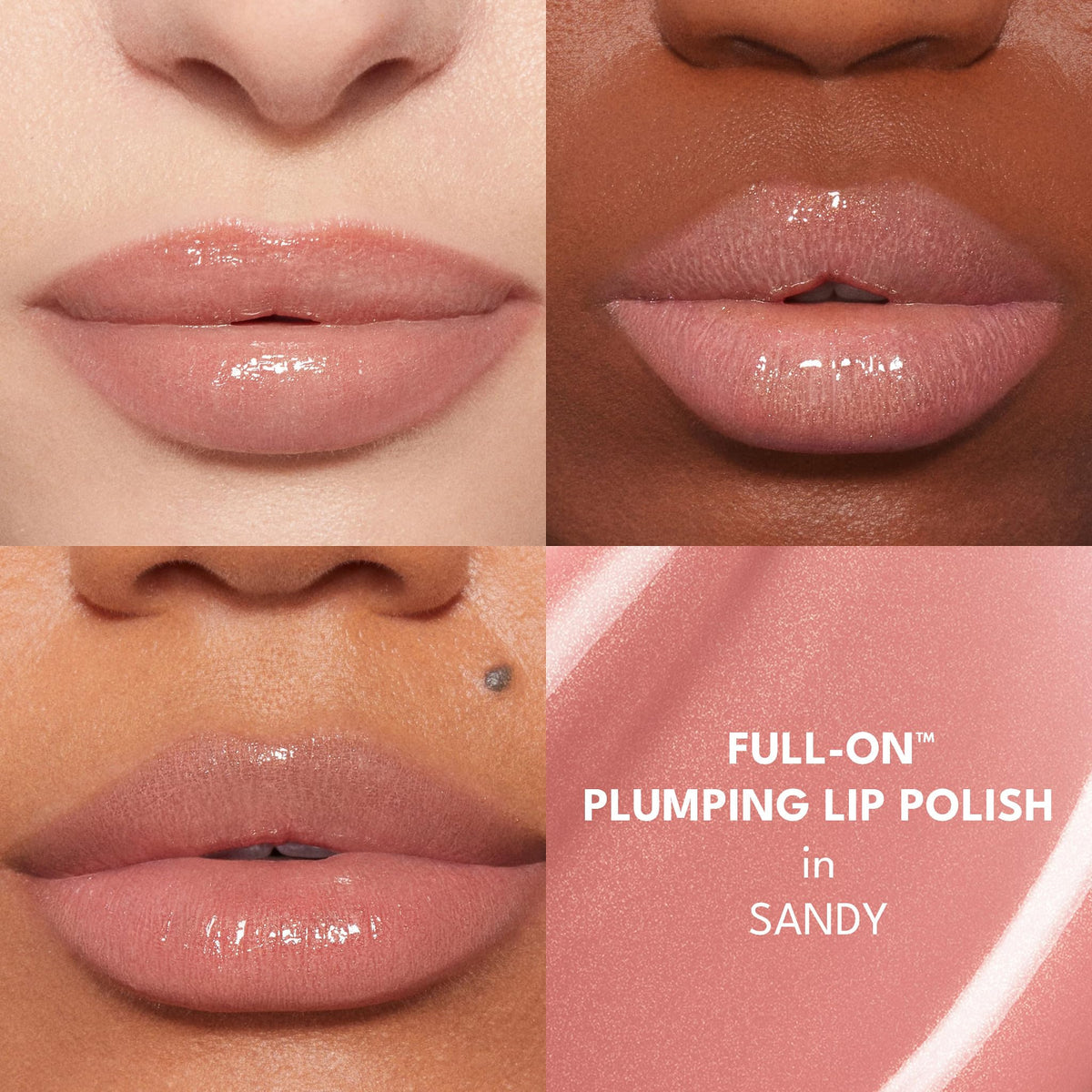 Buxom Full-On Plumping Lip Polish Sandy packaging