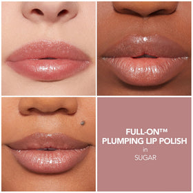 Buxom Full-On Plumping Lip Polish Sugar swatch on skin
