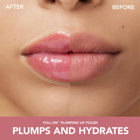 Buxom Full-On Plumping Lip Polish White Russian Sparkle application on lips