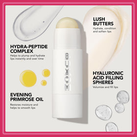 Buxom Lip Butter Balm application on lips