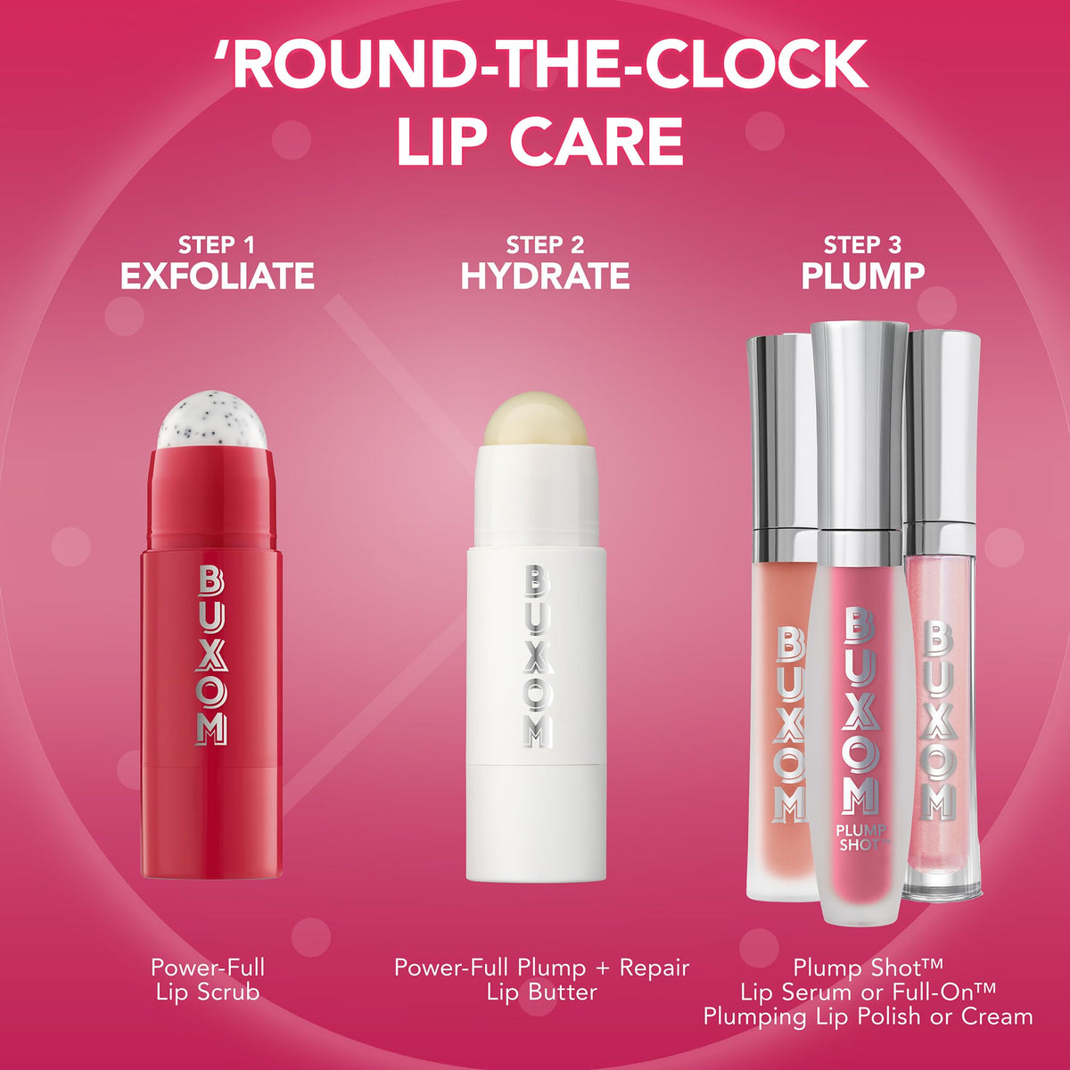 Buxom Power-Full Plump & Repair Lip Butter Balm side view