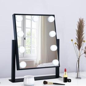 BWLLNI Vanity Mirror front view with 9 LED bulbs