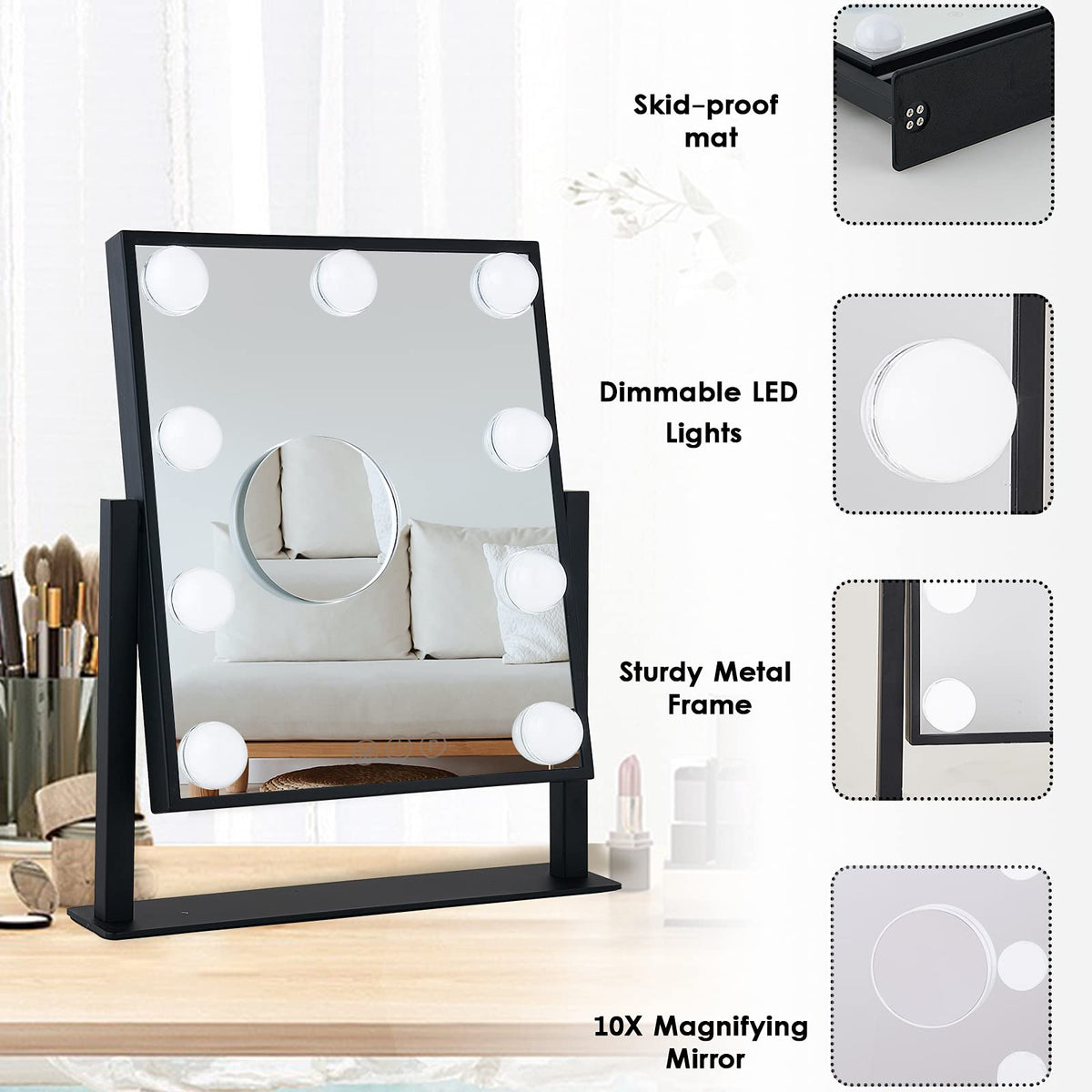 BWLLNI Vanity Mirror on a dressing table