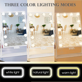 BWLLNI Vanity Mirror showing 10X magnification feature
