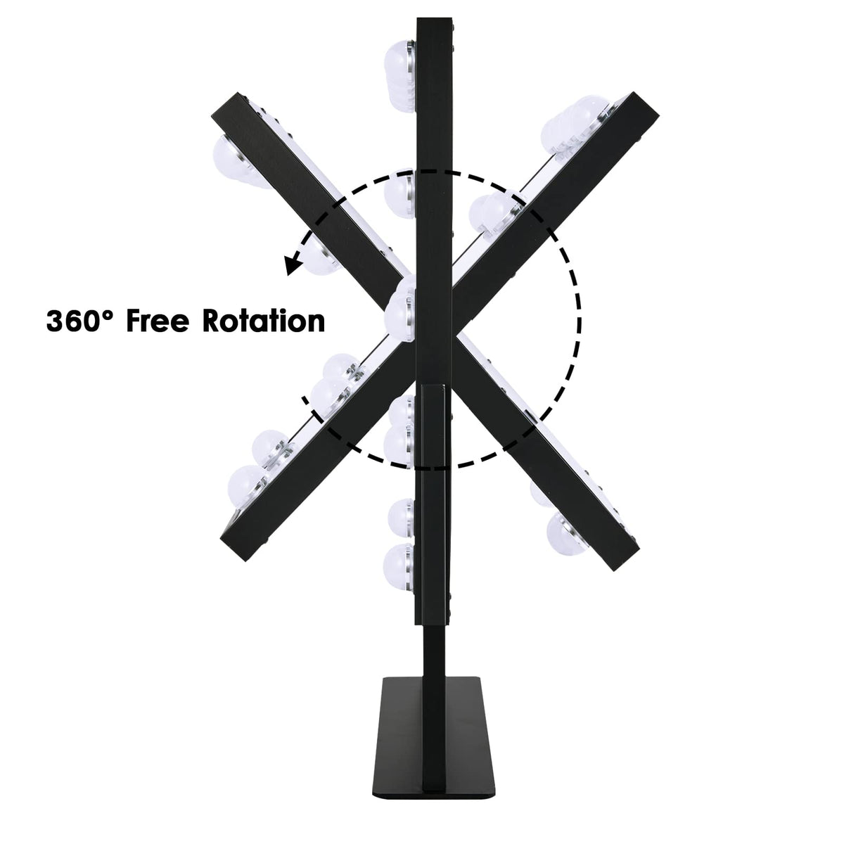BWLLNI Vanity Mirror showing three light modes