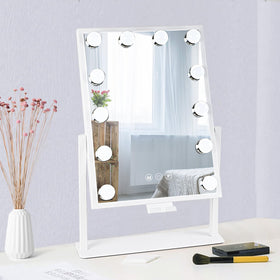 BWLLNI Vanity Mirror with Lights front view with LED bulbs