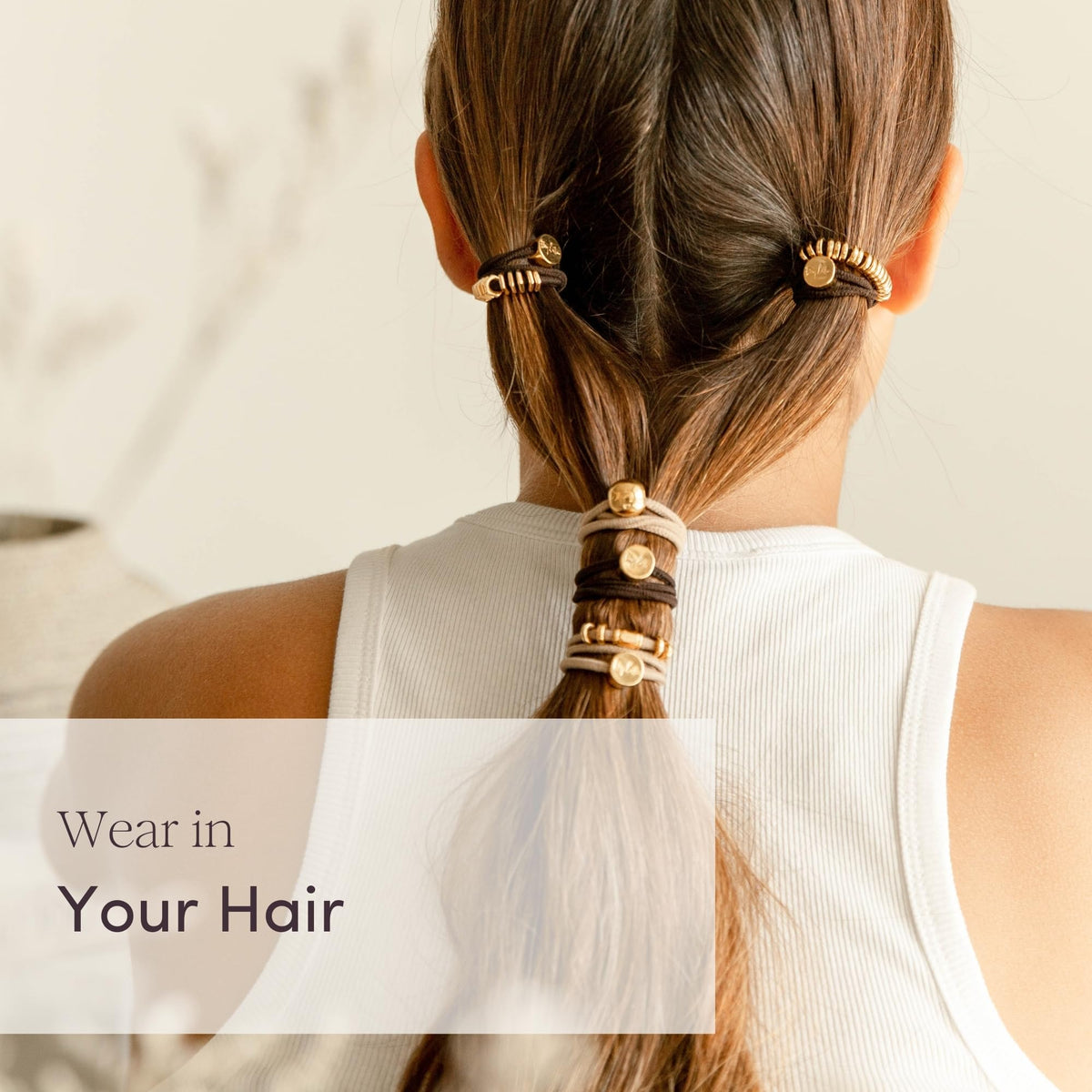By Lilla Hair Tie in luxe packaging