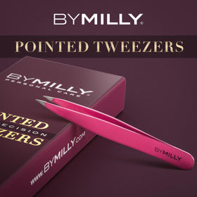 By MILLY Pointed Tweezers in hand demonstrating precision