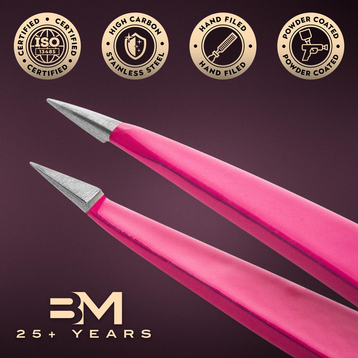 By MILLY Pointed Tweezers packaging front view