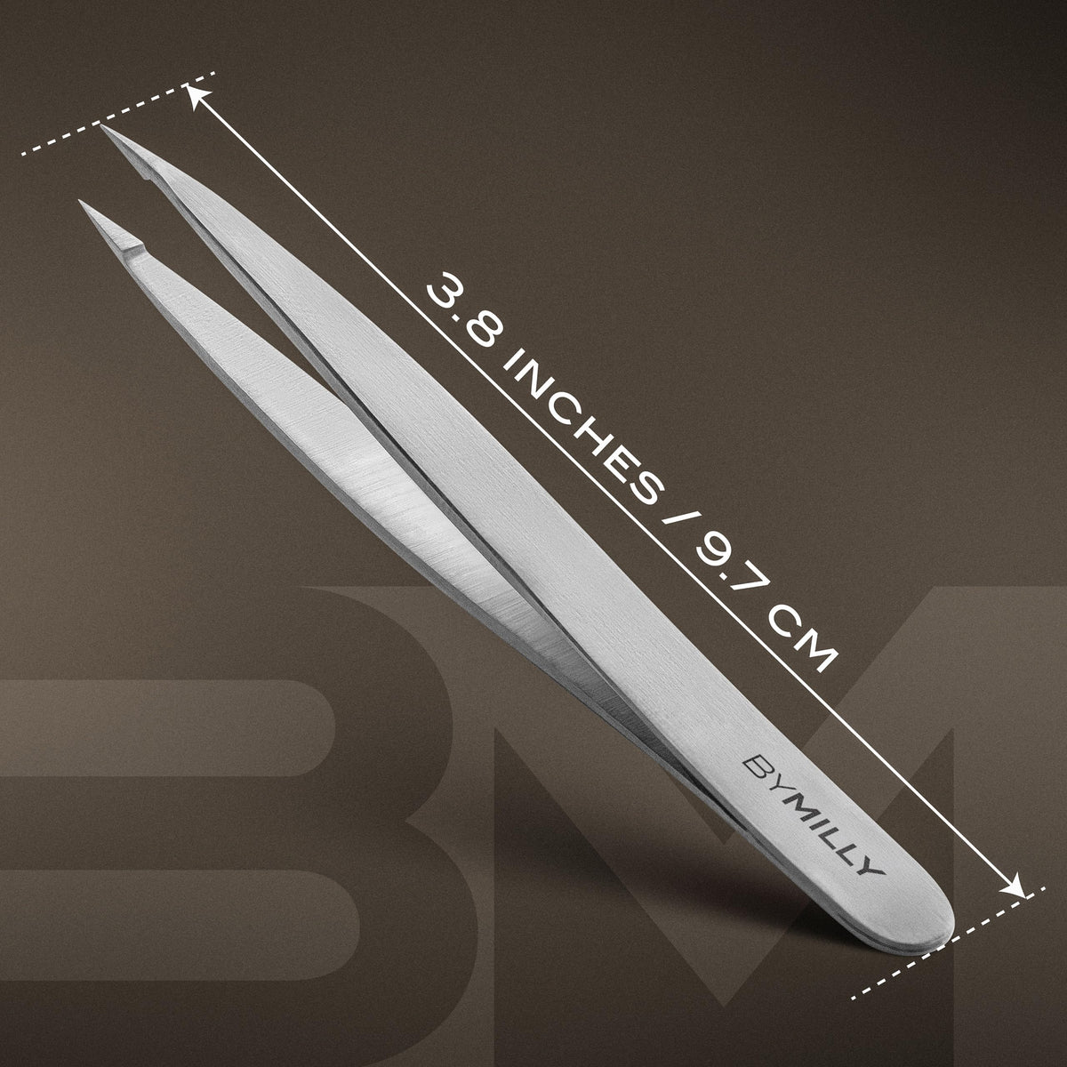 By MILLY Pointed Tweezers with a focus on high carbon stainless steel