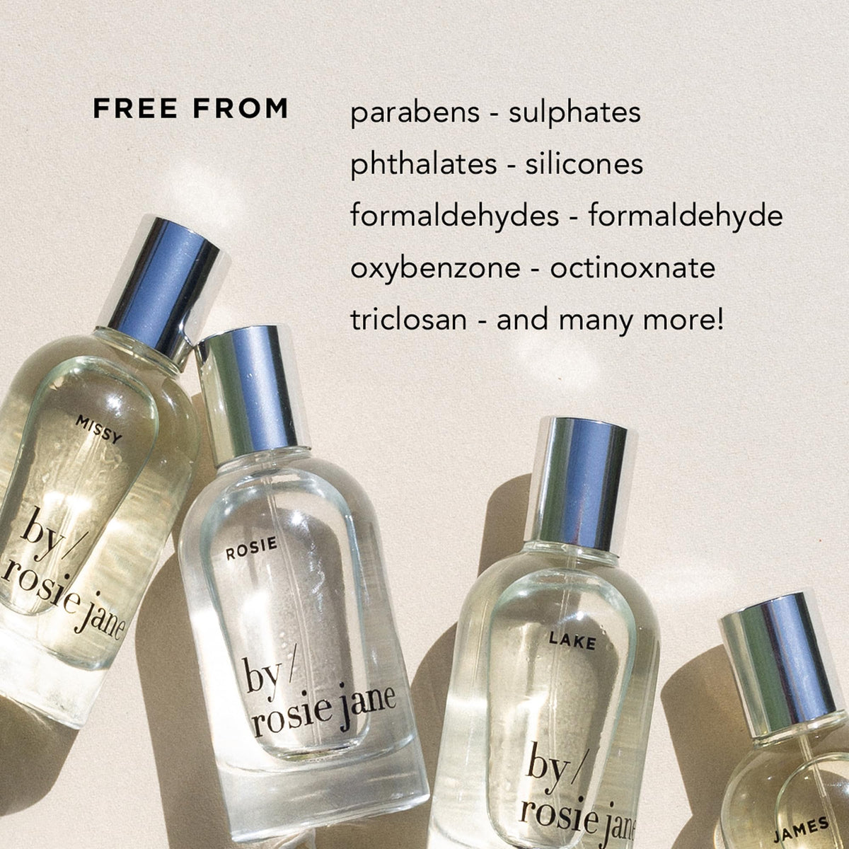 By Rosie Jane Eau De Parfum Spray (Rosie) with floral background