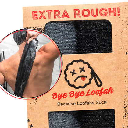 Bye Bye Loofah Extra Rough Exfoliating Washcloth front view