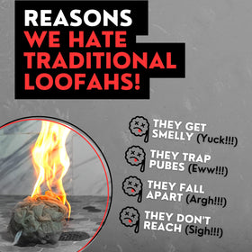 Bye Bye Loofah washcloth packaging
