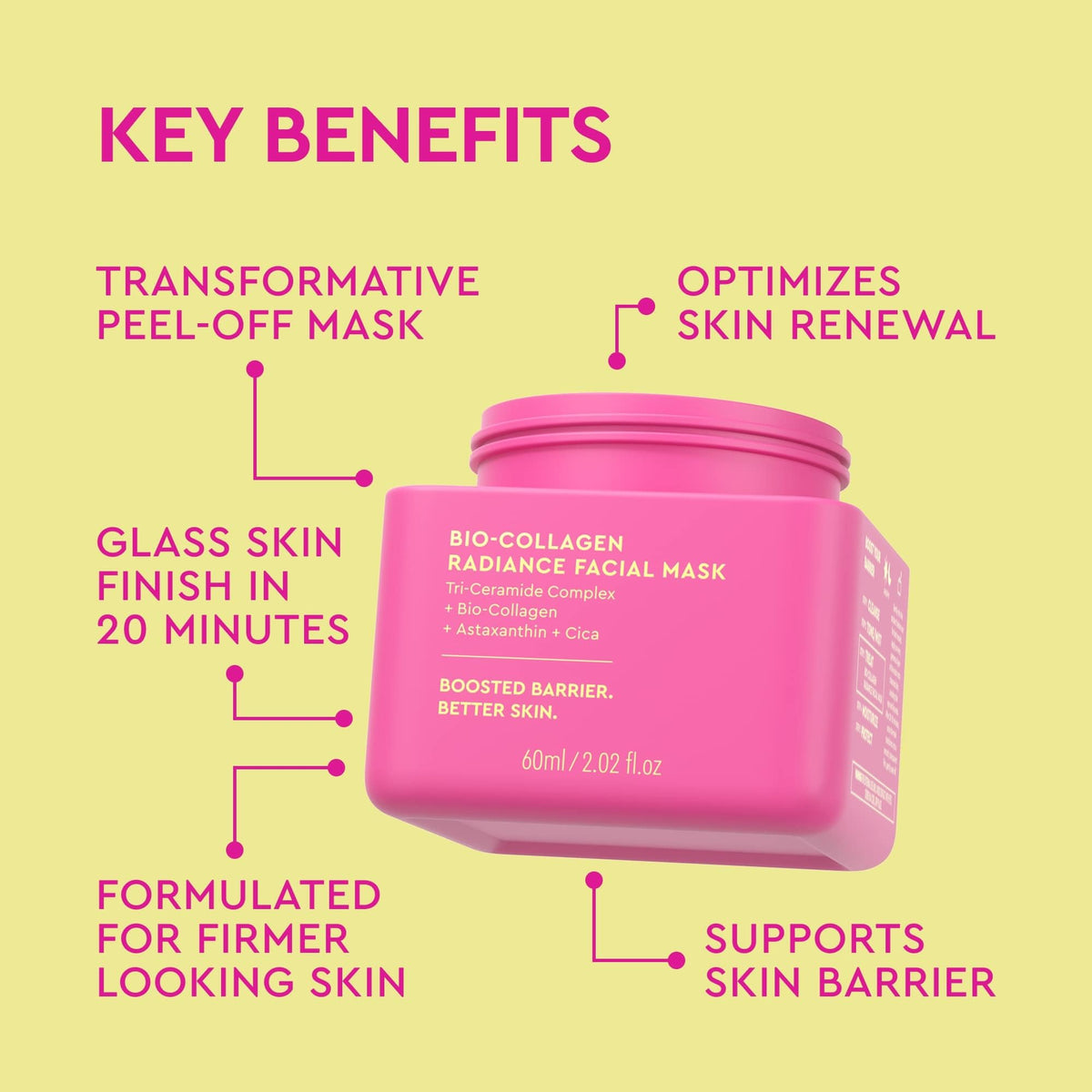 BYOMA Bio-Collagen Radiance Facial Mask application on skin
